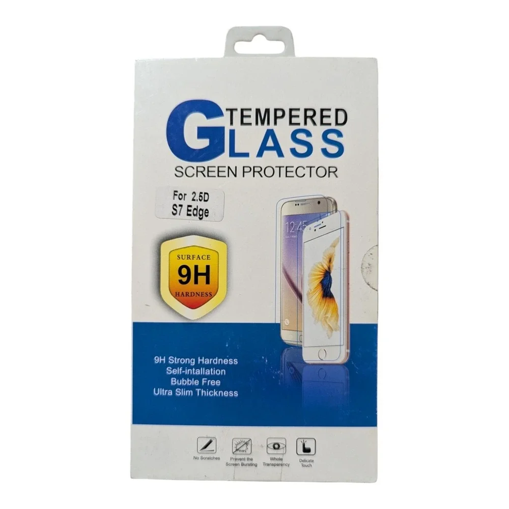 F6. 2-Pack Lot Unipha Tempered‎ Glass 9H Screen Protector Samsung Galaxy S7 Edge